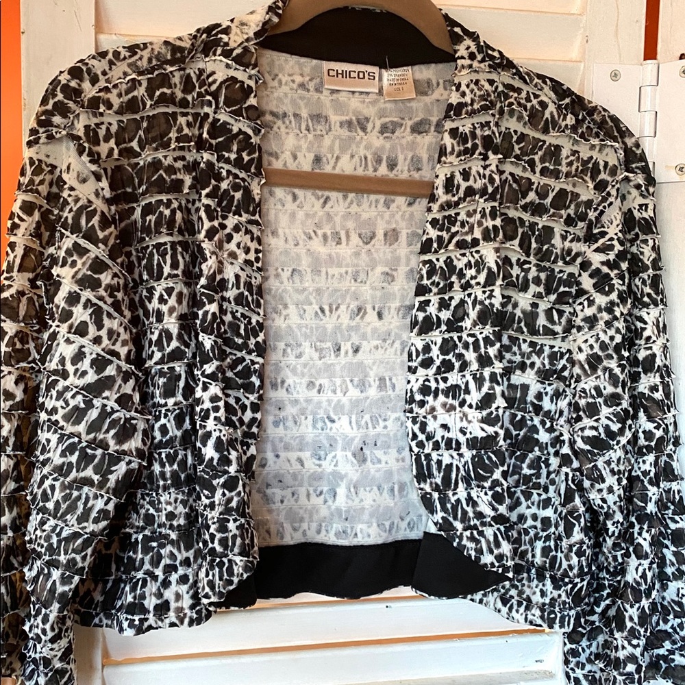 Chico’s Animal Print Shrug